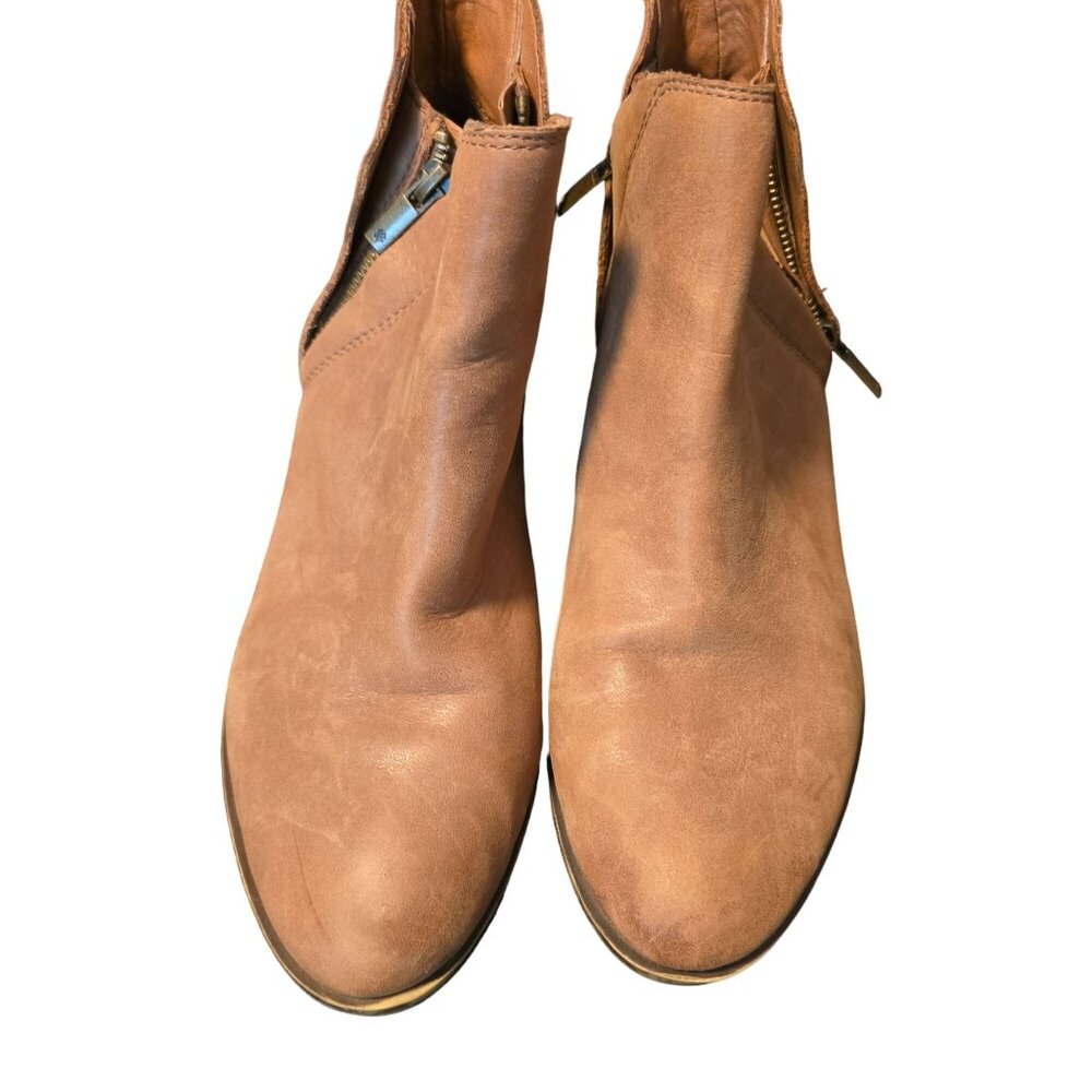 Lucky Brand Womens Leather Ankle Boots Size 9M